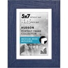image:imageAmericanflat 8x8 Picture Frame  Matted to 5x5  Engineered Wood  White  Shatterresistant glass wall or tabletop display with included easel sawtooth hangers included secure turntab backingBlue
