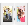 image:imageAmericanflat Hinged 8x10 Picture Frame with ShatterResistant Glass  Double Picture Frames with Engineered Wood  Signature Collection  Photo Frame for Tabletop Display  WhiteWhite