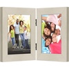 image:imageAmericanflat Hinged 8x10 Picture Frame with ShatterResistant Glass  Double Picture Frames with Engineered Wood  Signature Collection  Photo Frame for Tabletop Display  WhiteLight Wood