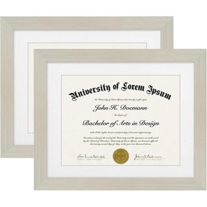 image:imageAmericanflat 11x14 Diploma Frame 4Pack  Matted to 85x11  Black  Engineered Wood construction Shatterresistant glass displays diplomas certificates and documents use with or without matLight Wood