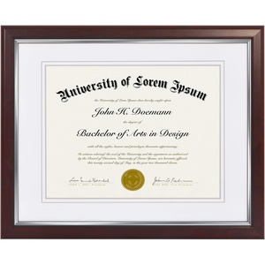 image:imageAmericanflat 11x14 Diploma Frame with ShatterResistant Glass  Use as 85x11 Frame with Mat or Display 11x14 Documents Without Mat  Certificate Frames with Engineered Wood for Wall Display  White  Engineered Wood construction Shatterresistant glass displays diplomas certificates and documents use with or without matMahogany  Silver