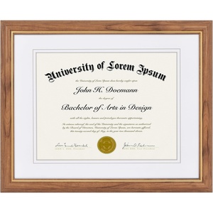 image:imageAmericanflat 11x14 Diploma Frame with ShatterResistant Glass  Use as 85x11 Frame with Mat or Display 11x14 Documents Without Mat  Certificate Frames with Engineered Wood for Wall Display  White  Engineered Wood construction Shatterresistant glass displays diplomas certificates and documents use with or without matOak  Gold