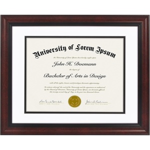 image:imageAmericanflat 11x14 Diploma Frame with ShatterResistant Glass  Use as 85x11 Frame with Mat or Display 11x14 Documents Without Mat  Certificate Frames with Engineered Wood for Wall Display  White  Engineered Wood construction Shatterresistant glass displays diplomas certificates and documents use with or without matMahogany