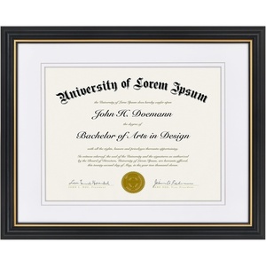 image:imageAmericanflat 11x14 Diploma Frame with ShatterResistant Glass  Use as 85x11 Frame with Mat or Display 11x14 Documents Without Mat  Certificate Frames with Engineered Wood for Wall Display  White  Engineered Wood construction Shatterresistant glass displays diplomas certificates and documents use with or without matBlack