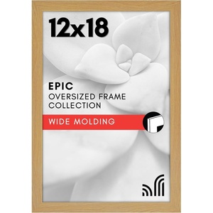 image:imageAmericanflat 20x30 Poster Frame  White Engineered Wood with Polished Plexiglass  Wide Picture Frame for Vertical or Horizontal Wall Display  Epic Collection  White  Polished plexiglass front hangs vertical or horizontal sawtooth hangers included fits photos posters and artPine