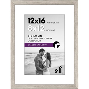 image:imageAmericanflat 26x32 Poster Frame  Matted to 22x28  Engineered Wood  White  Polished plexiglass front hangs vertical or horizontal sawtooth hangers included secure turntab backingDriftwood