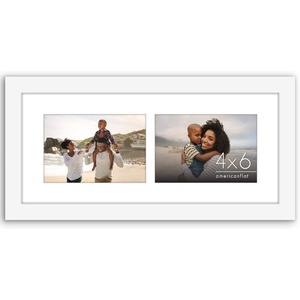 image:imageAmericanflat 4x6 Collage Picture Frame  Fits 4  Engineered Wood  WhiteWhite