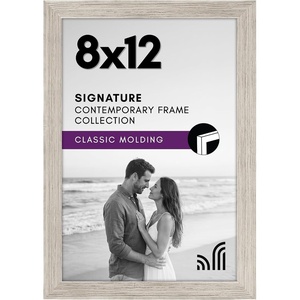 image:imageAmericanflat 8x12 Picture Frame with ShatterResistant Glass  Signature Collection  GalleryStyle Frames Made of Engineered Wood  Photo Frame for Tabletop and Wall Display  DriftwoodDriftwood