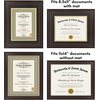 image:imageAmericanflat 11x14 Diploma Frame with ShatterResistant Glass  Use as 85x11 Frame with Mat or Display 11x14 Documents Without Mat  Certificate Frames with Engineered Wood for Wall Display  Gold  Engineered Wood construction Shatterresistant glass displays diplomas certificates and documents use with or without matMahogany Black  Gold mat