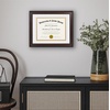 image:imageAmericanflat 11x14 Diploma Frame with ShatterResistant Glass  Use as 85x11 Frame with Mat or Display 11x14 Documents Without Mat  Certificate Frames with Engineered Wood for Wall Display  Gold  Engineered Wood construction Shatterresistant glass displays diplomas certificates and documents use with or without matMahogany White  Gold mat