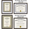 image:imageAmericanflat 11x14 Diploma Frame with ShatterResistant Glass  Use as 85x11 Frame with Mat or Display 11x14 Documents Without Mat  Certificate Frames with Engineered Wood for Wall Display  Gold  Engineered Wood construction Shatterresistant glass displays diplomas certificates and documents use with or without matBlack  Bronze