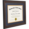 image:imageAmericanflat 11x14 Diploma Frame with ShatterResistant Glass  Use as 85x11 Frame with Mat or Display 11x14 Documents Without Mat  Certificate Frames with Engineered Wood for Wall Display  Gold  Engineered Wood construction Shatterresistant glass displays diplomas certificates and documents use with or without matMahogany Blue  Gold mat
