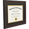 image:imageAmericanflat 11x14 Diploma Frame with ShatterResistant Glass  Use as 85x11 Frame with Mat or Display 11x14 Documents Without Mat  Certificate Frames with Engineered Wood for Wall Display  Gold  Engineered Wood construction Shatterresistant glass displays diplomas certificates and documents use with or without matMahogany Black  Gold mat