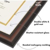 image:imageAmericanflat 11x14 Diploma Frame with ShatterResistant Glass  Use as 85x11 Frame with Mat or Display 11x14 Documents Without Mat  Certificate Frames with Engineered Wood for Wall Display  Gold  Engineered Wood construction Shatterresistant glass displays diplomas certificates and documents use with or without matMahogany White  Gold mat