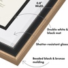 image:imageAmericanflat 11x14 Diploma Frame with ShatterResistant Glass  Use as 85x11 Frame with Mat or Display 11x14 Documents Without Mat  Certificate Frames with Engineered Wood for Wall Display  Gold  Engineered Wood construction Shatterresistant glass displays diplomas certificates and documents use with or without matBlack  Bronze