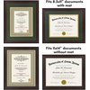 image:imageAmericanflat 11x14 Diploma Frame with ShatterResistant Glass  Use as 85x11 Frame with Mat or Display 11x14 Documents Without Mat  Certificate Frames with Engineered Wood for Wall Display  Gold  Engineered Wood construction Shatterresistant glass displays diplomas certificates and documents use with or without matMahogany Green  Gold mat