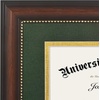 image:imageAmericanflat 11x14 Diploma Frame with ShatterResistant Glass  Use as 85x11 Frame with Mat or Display 11x14 Documents Without Mat  Certificate Frames with Engineered Wood for Wall Display  Gold  Engineered Wood construction Shatterresistant glass displays diplomas certificates and documents use with or without matMahogany Green  Gold mat