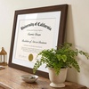 image:imageAmericanflat 11x14 Diploma Frame with ShatterResistant Glass  Use as 85x11 Frame with Mat or Display 11x14 Documents Without Mat  Certificate Frames with Engineered Wood for Wall  Mahogany  Engineered Wood construction Shatterresistant glass displays diplomas certificates and documents use with or without matWalnut