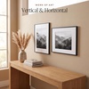 image:imageAmericanflat 11x14 Picture Frame  Matted to 8x10  Metal  Gold  Shatterresistant glass hangs vertical or horizontal sawtooth hangers included secure turntab backingBlack