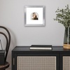 image:imageAmericanflat 11x14 Picture Frame with ShatterResistant Glass  Use as 8x10 Frame with Mat or Display 11x14 Photo Without Mat  Signature Collection  Picture Frames for Wall Display  Driftwood  Engineered Wood construction Shatterresistant glass hangs vertical or horizontal sawtooth hangers includedSilver