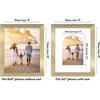 image:imageAmericanflat 11x14 Picture Frame with ShatterResistant Glass  Use as 8x10 Frame with Mat or Display 11x14 Photo Without Mat  Signature Collection  Picture Frames for Wall Display  Driftwood  Engineered Wood construction Shatterresistant glass hangs vertical or horizontal sawtooth hangers includedGold