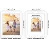 image:imageAmericanflat 11x14 Picture Frame with ShatterResistant Glass  Use as 8x10 Frame with Mat or Display 11x14 Photo Without Mat  Signature Collection  Picture Frames for Wall Display  Driftwood  Engineered Wood construction Shatterresistant glass hangs vertical or horizontal sawtooth hangers includedWhite
