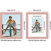 image:imageAmericanflat 11x14 Picture Frame with ShatterResistant Glass  Use as 8x10 Frame with Mat or Display 11x14 Photo Without Mat  Signature Collection  Picture Frames for Wall Display  Driftwood  Engineered Wood construction Shatterresistant glass hangs vertical or horizontal sawtooth hangers includedPink