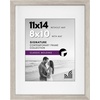image:imageAmericanflat 11x14 Picture Frame with ShatterResistant Glass  Use as 8x10 Frame with Mat or Display 11x14 Photo Without Mat  Signature Collection  Picture Frames for Wall Display  Driftwood  Engineered Wood construction Shatterresistant glass hangs vertical or horizontal sawtooth hangers includedDriftwood