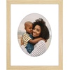 image:imageAmericanflat 11x14 Picture Frame with ShatterResistant Glass  Use as 8x10 Frame with Mat or Display 11x14 Photo Without Mat  Signature Collection  Picture Frames for Wall Display  Driftwood  Engineered Wood construction Shatterresistant glass hangs vertical or horizontal sawtooth hangers includedNatural Oak