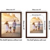 image:imageAmericanflat 11x14 Picture Frame with ShatterResistant Glass  Use as 8x10 Frame with Mat or Display 11x14 Photo Without Mat  Signature Collection  Picture Frames for Wall Display  Dark OakWalnut