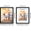 image:imageAmericanflat 11x14 Picture Frame with ShatterResistant Glass  Use as 8x10 Frame with Mat or Display 11x14 Photo Without Mat  Signature Collection  Picture Frames for Wall Display  Dark OakBlack