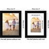 image:imageAmericanflat 11x14 Picture Frame with ShatterResistant Glass  Use as 8x10 Frame with Mat or Display 11x14 Photo Without Mat  Signature Collection  Picture Frames for Wall Display  Driftwood  Engineered Wood construction Shatterresistant glass hangs vertical or horizontal sawtooth hangers includedBlack