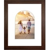 image:imageAmericanflat 11x14 Picture Frame with ShatterResistant Glass  Use as 8x10 Frame with Mat or Display 11x14 Photo Without Mat  Signature Collection  Picture Frames for Wall Display  Driftwood  Engineered Wood construction Shatterresistant glass hangs vertical or horizontal sawtooth hangers includedWalnut