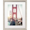image:imageAmericanflat 11x14 Picture Frame with ShatterResistant Glass  Use as 8x10 Frame with Mat or Display 11x14 Photo Without Mat  Signature Collection  Picture Frames for Wall Display  Driftwood  Engineered Wood construction Shatterresistant glass hangs vertical or horizontal sawtooth hangers includedDriftwood