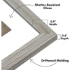 image:imageAmericanflat 11x14 Picture Frame with ShatterResistant Glass  Use as 8x10 Frame with Mat or Display 11x14 Photo Without Mat  Signature Collection  Picture Frames for Wall Display  Driftwood  Engineered Wood construction Shatterresistant glass hangs vertical or horizontal sawtooth hangers includedDriftwood