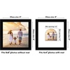 image:imageAmericanflat 11x14 Picture Frame with ShatterResistant Glass  Use as 8x10 Frame with Mat or Display 11x14 Photo Without Mat  Signature Collection  Picture Frames for Wall Display  Driftwood  Engineered Wood construction Shatterresistant glass hangs vertical or horizontal sawtooth hangers includedBlack