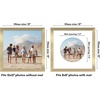 image:imageAmericanflat 11x14 Picture Frame with ShatterResistant Glass  Use as 8x10 Frame with Mat or Display 11x14 Photo Without Mat  Signature Collection  Picture Frames for Wall Display  Driftwood  Engineered Wood construction Shatterresistant glass hangs vertical or horizontal sawtooth hangers includedGold