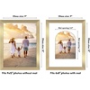 image:imageAmericanflat 11x14 Picture Frame with ShatterResistant Glass  Use as 8x10 Frame with Mat or Display 11x14 Photo Without Mat  Signature Collection  Picture Frames for Wall Display  Driftwood  Engineered Wood construction Shatterresistant glass hangs vertical or horizontal sawtooth hangers includedGold