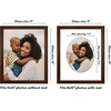 image:imageAmericanflat 11x14 Picture Frame with ShatterResistant Glass  Use as 8x10 Frame with Mat or Display 11x14 Photo Without Mat  Signature Collection  Picture Frames for Wall Display  Driftwood  Engineered Wood construction Shatterresistant glass hangs vertical or horizontal sawtooth hangers includedWalnut