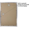 image:imageAmericanflat 11x14 Picture Frame with ShatterResistant Glass  Use as 8x10 Frame with Mat or Display 11x14 Photo Without Mat  Signature Collection  Picture Frames for Wall Display  Driftwood  Engineered Wood construction Shatterresistant glass hangs vertical or horizontal sawtooth hangers includedSilver