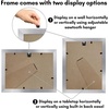 image:imageAmericanflat 11x14 Picture Frame with ShatterResistant Glass  Use as 8x10 Frame with Mat or Display 11x14 Photo Without Mat  Signature Collection  Picture Frames for Wall Display  Driftwood  Engineered Wood construction Shatterresistant glass hangs vertical or horizontal sawtooth hangers includedSilver