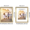 image:imageAmericanflat 11x14 Picture Frame with ShatterResistant Glass  Use as 8x10 Frame with Mat or Display 11x14 Photo Without Mat  Signature Collection  Picture Frames for Wall Display  Driftwood  Engineered Wood construction Shatterresistant glass hangs vertical or horizontal sawtooth hangers includedGold
