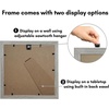 image:imageAmericanflat 11x14 Picture Frame with ShatterResistant Glass  Use as 8x10 Frame with Mat or Display 11x14 Photo Without Mat  Signature Collection  Picture Frames for Wall Display  Driftwood  Engineered Wood construction Shatterresistant glass hangs vertical or horizontal sawtooth hangers includedDriftwood