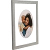image:imageAmericanflat 11x14 Picture Frame with ShatterResistant Glass  Use as 8x10 Frame with Mat or Display 11x14 Photo Without Mat  Signature Collection  Picture Frames for Wall Display  Driftwood  Engineered Wood construction Shatterresistant glass hangs vertical or horizontal sawtooth hangers includedDriftwood