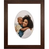 image:imageAmericanflat 11x14 Picture Frame with ShatterResistant Glass  Use as 8x10 Frame with Mat or Display 11x14 Photo Without Mat  Signature Collection  Picture Frames for Wall Display  Driftwood  Engineered Wood construction Shatterresistant glass hangs vertical or horizontal sawtooth hangers includedWalnut