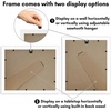 image:imageAmericanflat 11x14 Picture Frame with ShatterResistant Glass  Use as 8x10 Frame with Mat or Display 11x14 Photo Without Mat  Signature Collection  Picture Frames for Wall Display  Driftwood  Engineered Wood construction Shatterresistant glass hangs vertical or horizontal sawtooth hangers includedWhite