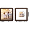 image:imageAmericanflat 11x14 Picture Frame with ShatterResistant Glass  Use as 8x10 Frame with Mat or Display 11x14 Photo Without Mat  Signature Collection  Picture Frames for Wall Display  Driftwood  Engineered Wood construction Shatterresistant glass hangs vertical or horizontal sawtooth hangers includedWalnut