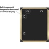 image:imageAmericanflat 11x14 Picture Frame with ShatterResistant Glass  Use as 8x10 Frame with Mat or Display 11x14 Photo Without Mat  Signature Collection  Picture Frames for Wall Display  Dark OakGold