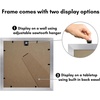 image:imageAmericanflat 11x14 Picture Frame with ShatterResistant Glass  Use as 8x10 Frame with Mat or Display 11x14 Photo Without Mat  Signature Collection  Picture Frames for Wall Display  Driftwood  Engineered Wood construction Shatterresistant glass hangs vertical or horizontal sawtooth hangers includedSilver