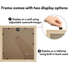 image:imageAmericanflat 11x14 Picture Frame with ShatterResistant Glass  Use as 8x10 Frame with Mat or Display 11x14 Photo Without Mat  Signature Collection  Picture Frames for Wall Display  Driftwood  Engineered Wood construction Shatterresistant glass hangs vertical or horizontal sawtooth hangers includedNatural Oak